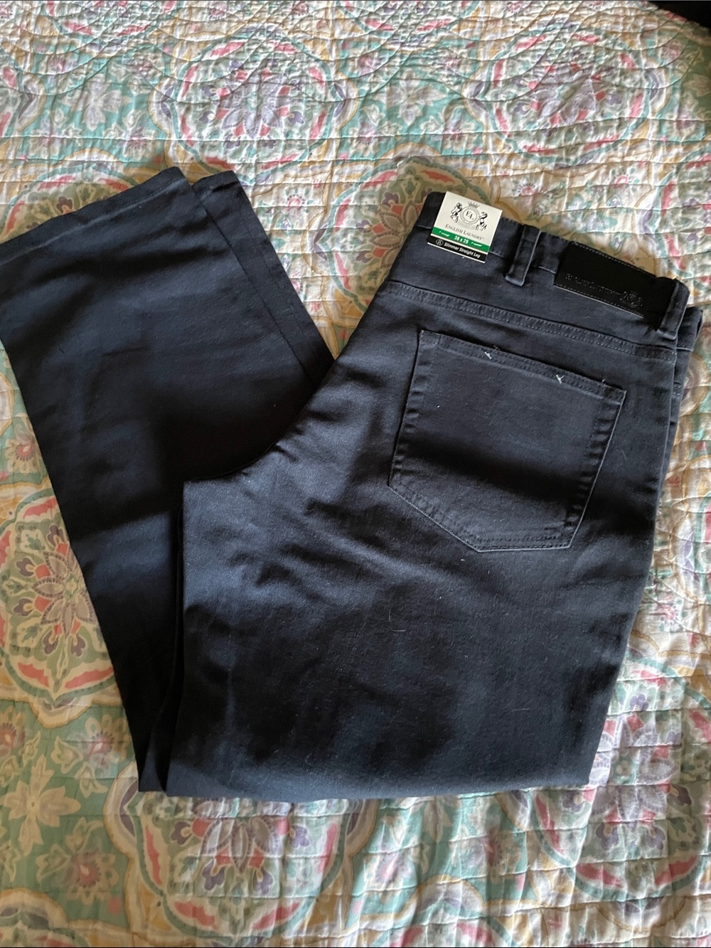 English Laundry Blue Slim Straight Men’s Pants. Size 38 x 29. NWT